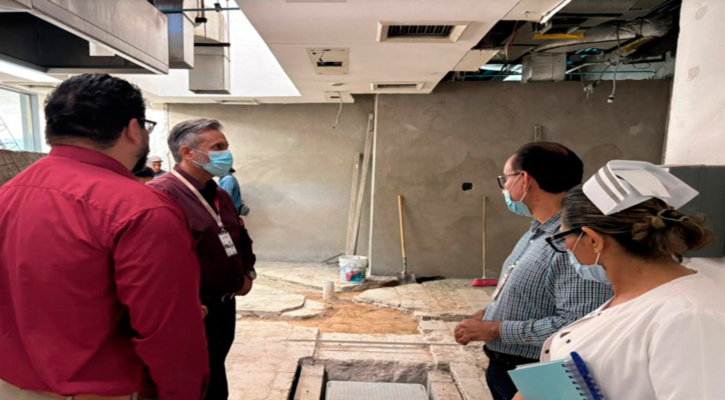 Supervisa Issste áreas y servicios del Hospital General La Paz para fortalecer la calidad de la atención médica