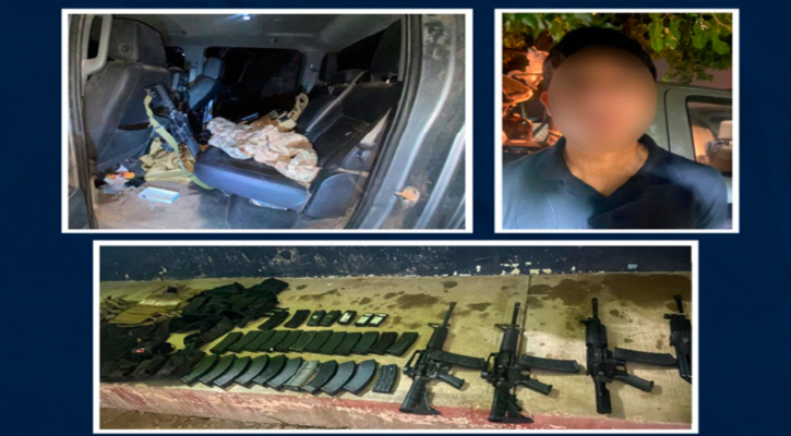 Aseguran armas, cargadores y equipo táctico durante acción operativa en Mulegé