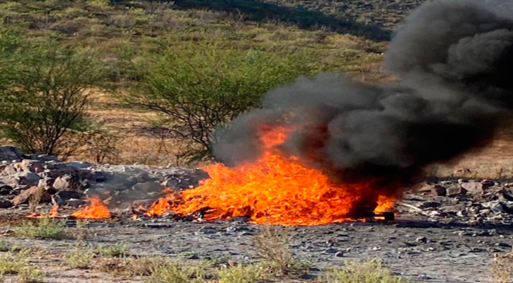Incinera FGR narcóticos y objetos del delito en La Paz