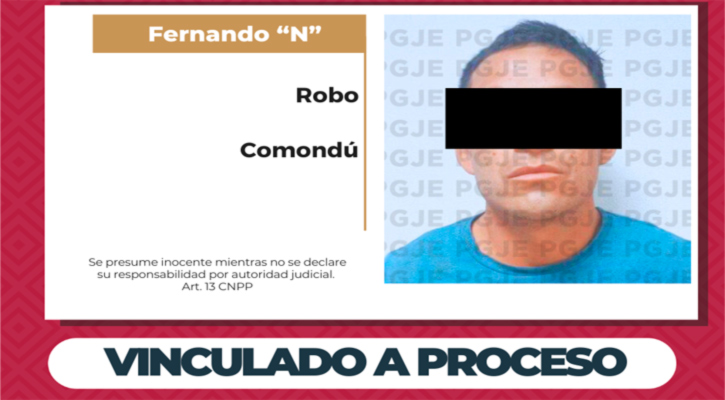 Por robo a lugar cerrado quedó vinculado a proceso y en prisión preventiva Por robo a lugar cerrado quedó vinculado a proceso y en prisión preventiva