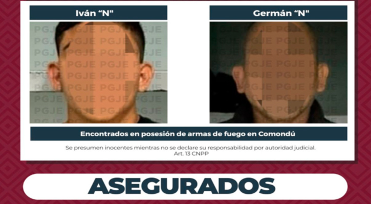 Asegura PGJE a 2 personas con armas largas y vehículos; se investiga su relación con hechos ocurridos en Loreto