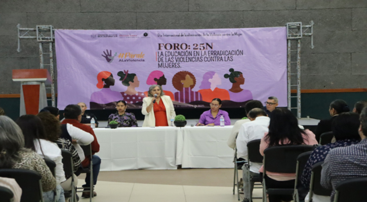 Reúne Foro 25N a más de 400 docentes de La Paz para fortalecer la prevención de la violencia contra las mujeres