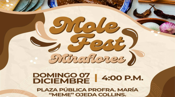 Se realizará el “Mole Fest” en la Delegación de Miraflores el 7 de diciembre