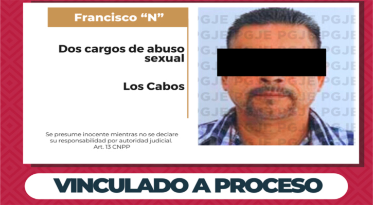 Vinculado a proceso por 2 cargos de abuso sexual agravado en CSL