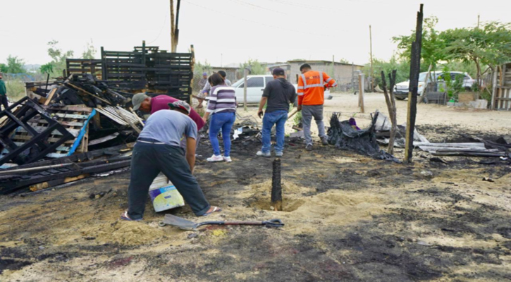Brinda Ayuntamiento de Los Cabos atención inmediata a familias afectadas por incendio en CSL