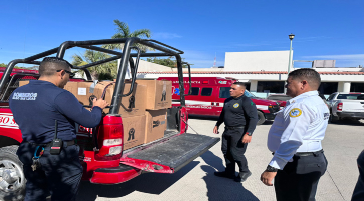 Comparten Bomberos de CSL donación médica con el Hospital General IMSS Bienestar y Cruz Roja Mexicana