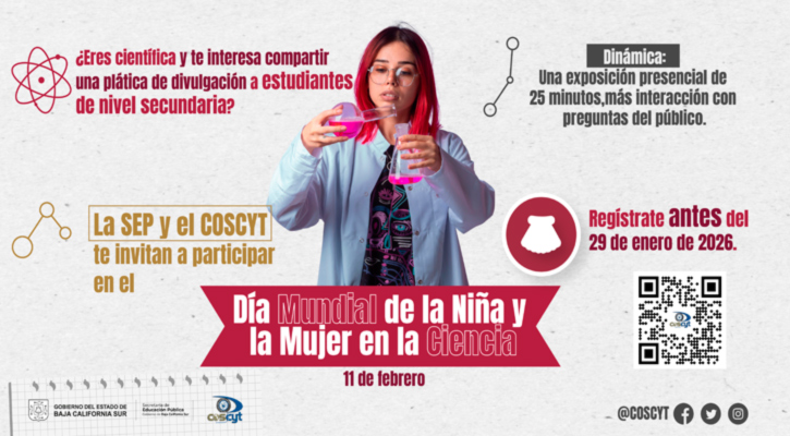 Invitan a científicas a participar en jornada de divulgación por el Día de la Niña y la Mujer en la Ciencia