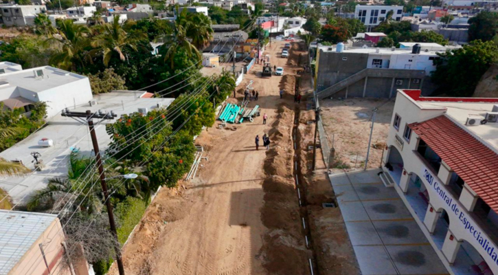 Avanza pavimentación integral en la colonia Mauricio Castro, en SJC; anuncian suspensión de agua potable por 4 días