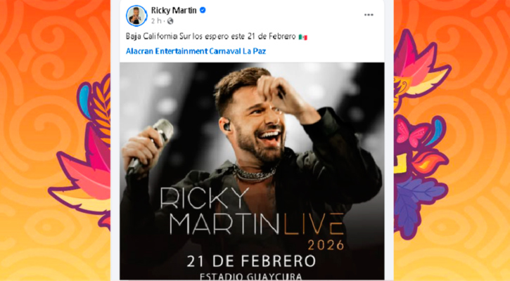Aclara Ayuntamiento de La Paz que ahora no puso dinero para traer a Ricky Martin