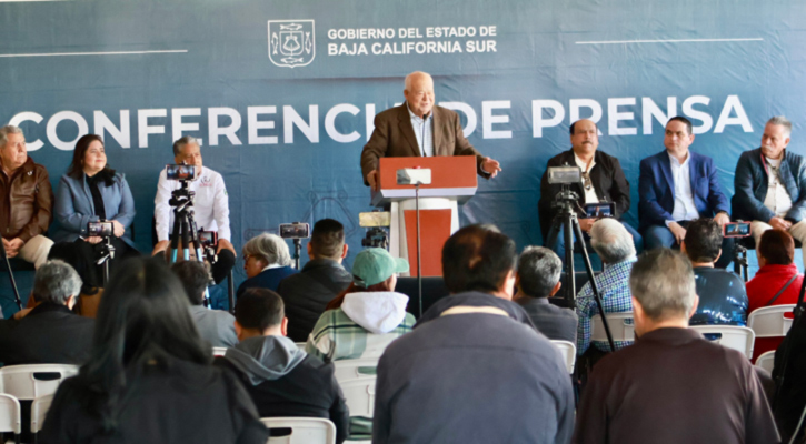 Destaca gobernador Víctor Castro avances en obras de infraestructura en BCS  y refrenda respeto a la libertad de expresión