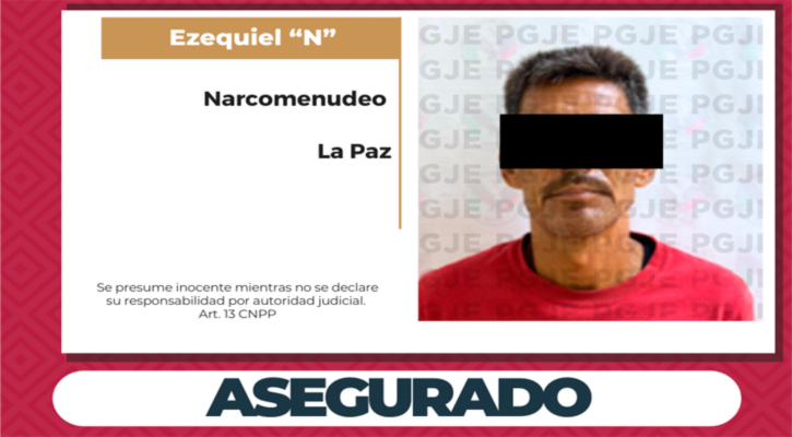 Aseguran a un hombre en posesión de narcóticos en La Paz
