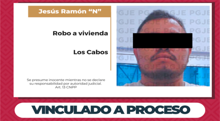 Vinculado a proceso por robo calificado cometido en vivienda de CSL