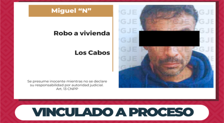 Vinculado a proceso “El León” por robo calificado cometido a vivienda en CSL