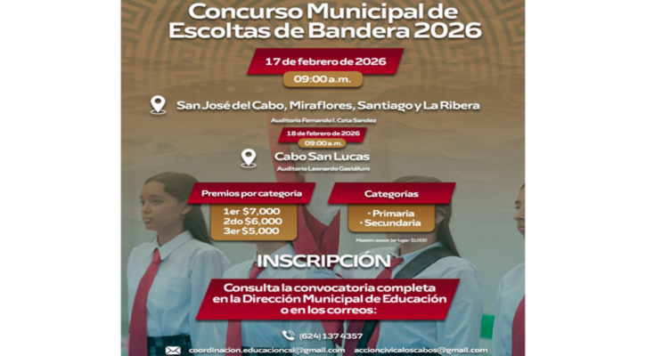 Convoca XV Ayuntamiento de Los Cabos al Concurso Municipal de Escoltas 2026