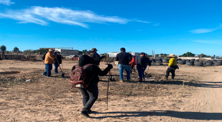 Informa PGJE resultados negativos de inhumaciones clandestinas luego de operativos de búsqueda en Vizcaíno