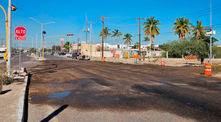 Habilitan paso vehicular en el crucero de Colosio y Margarita Maza, en La Paz: Sepuimm