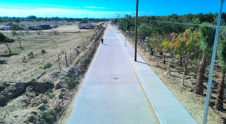 Registra un avance del 85% la pavimentación con concreto hidráulico en Camino Viejo a San José