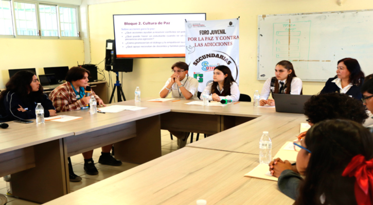 Participan más de 14 mil alumnos en Foros Juveniles por la Paz