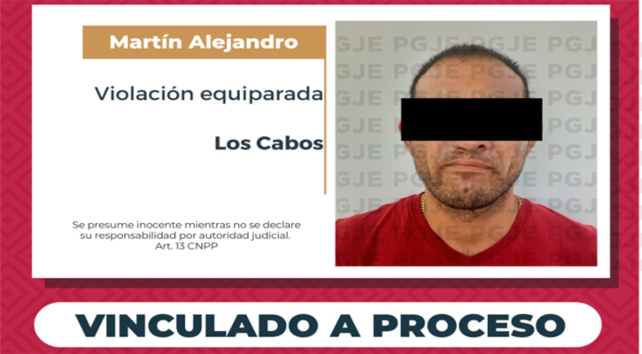 Vinculado a proceso por dos cargos de violación equiparada agravada en CSL