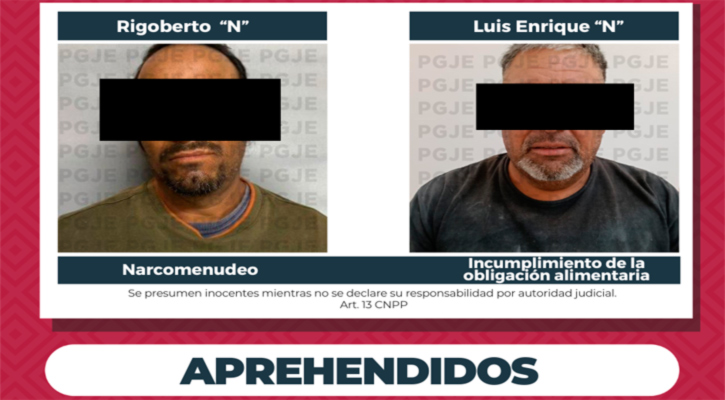 Aprehenden a 2 personas por diversos delitos en Guerrero Negro y La Paz