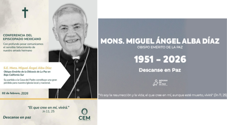 Muere a los 75 años el Obispo Emérito de BCS, Miguel Ángel Alba Díaz