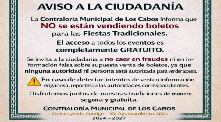 Acceso a eventos de las Fiestas Tradicionales SJC será totalmente gratuito