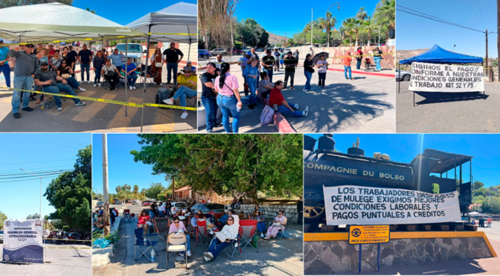 Mulegé traba negociación con burócratas y bloquean calles; en La Paz exigen resultados