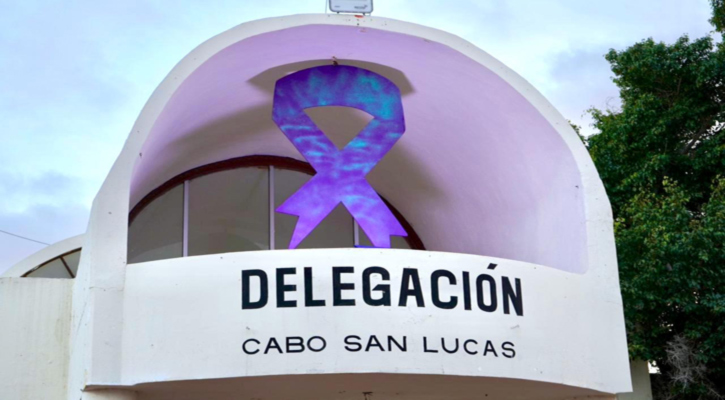 Con encendido de lazo morado, conmemoran el Día Internacional de la Mujer en CSL