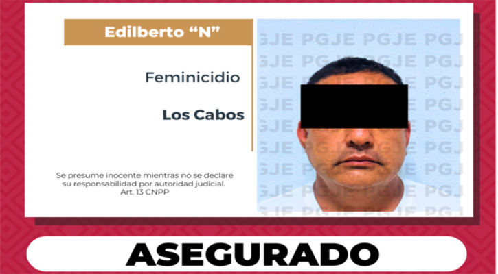 Aseguran a Comandante como probable responsable de la muerte de una mujer policía en Los Cabos