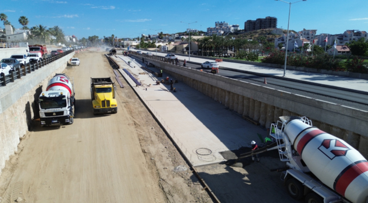 Registra 73% de avance el paso deprimido en la glorieta Mujeres Libres, en SJC