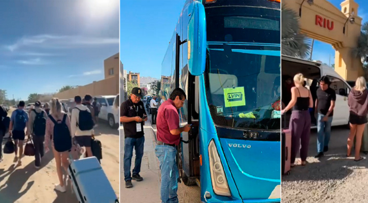 Primeros spring breakers tienen que caminar porque inspectores detienen su transporte en CSL