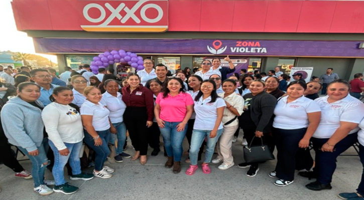 Inician SSPE y Oxxo activación de más de 400 tiendas como Zonas Violetas