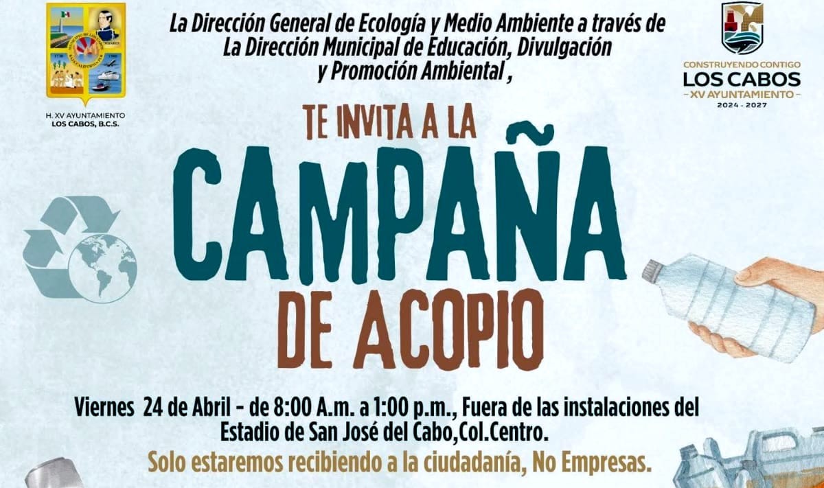 Invitan a campaña de reciclaje este 24 de abril en SJC