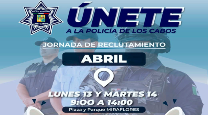 Invitan a jornada de reclutamiento de Policía Municipal en Miraflores