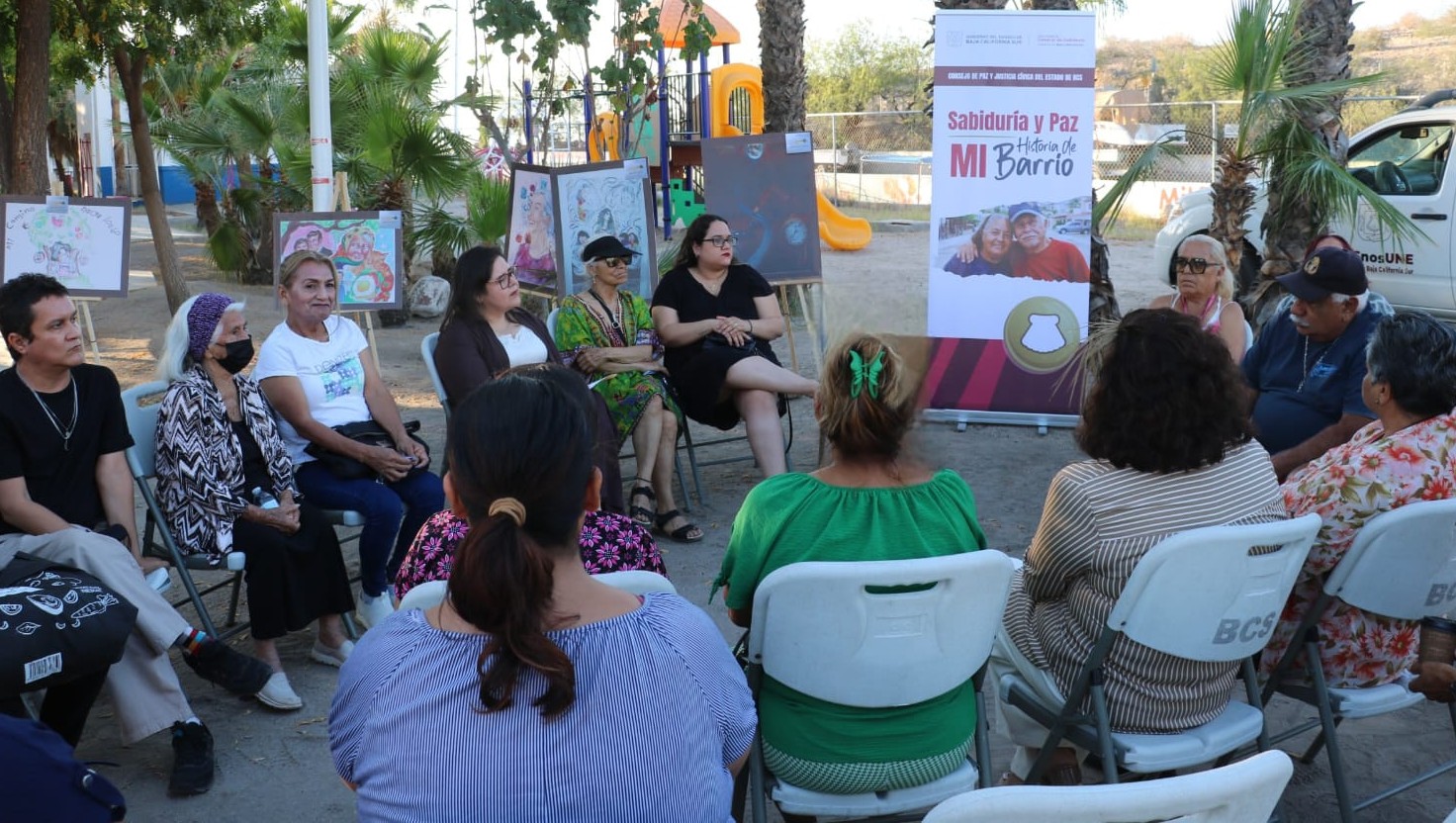 Promueve Consejo de Paz y Justicia Cívica diálogo con personas adultas mayores en El Esterito