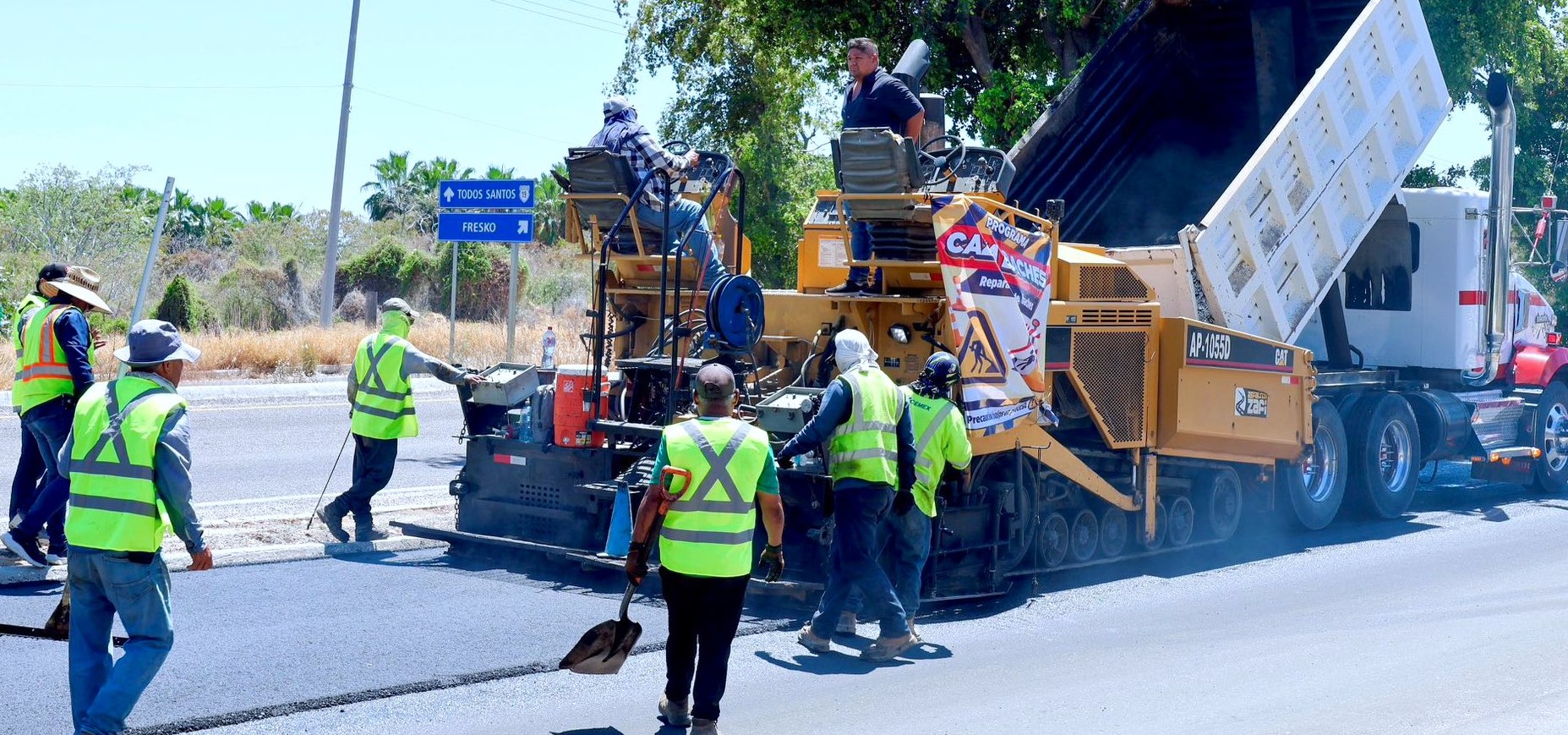 Intensifican acciones de bacheo, alumbrado y reencarpetado en Los Cabos