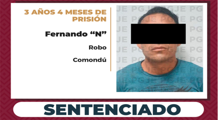 Sentenciado a más de 3 años de prisión a culpable de robo en Ciudad Constitución