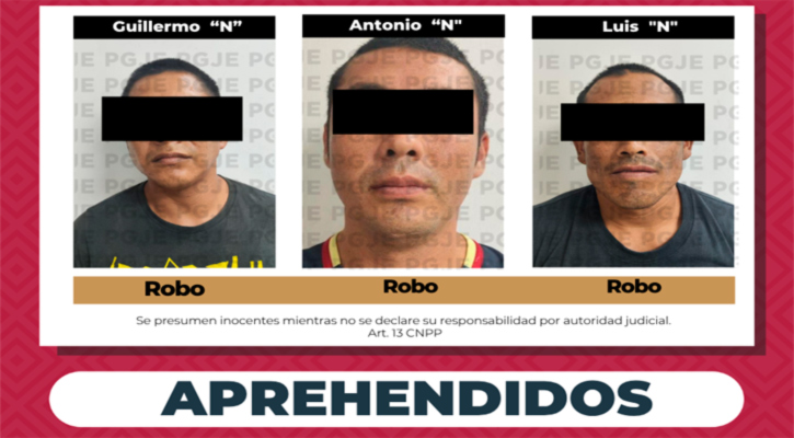 Aprehenden a 3 sujetos por robo en Los Cabos