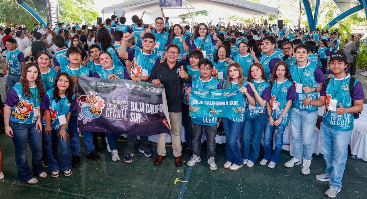 Estudiantes de Cecyte representaron a BCS en Festival Académico Nacional