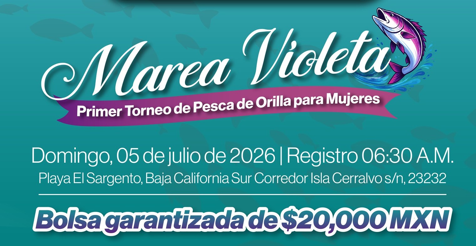Será el 5 de julio el Primer Torneo de Pesca de Orilla para Mujeres “Marea Violeta”