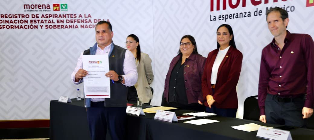Formaliza Saúl González registro ante Morena como aspirante a Coordinador Estatal de la 4T en BCS