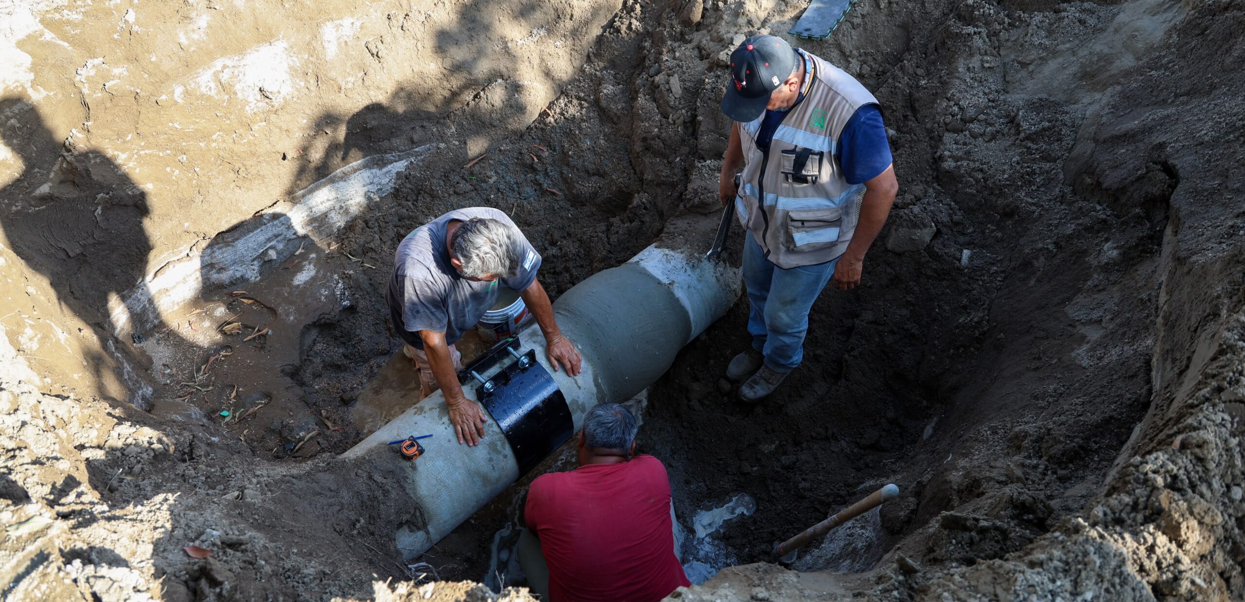 Concluyó Oomsapas de La Paz reparación en acueducto 1; servicio se normalizará de forma gradual