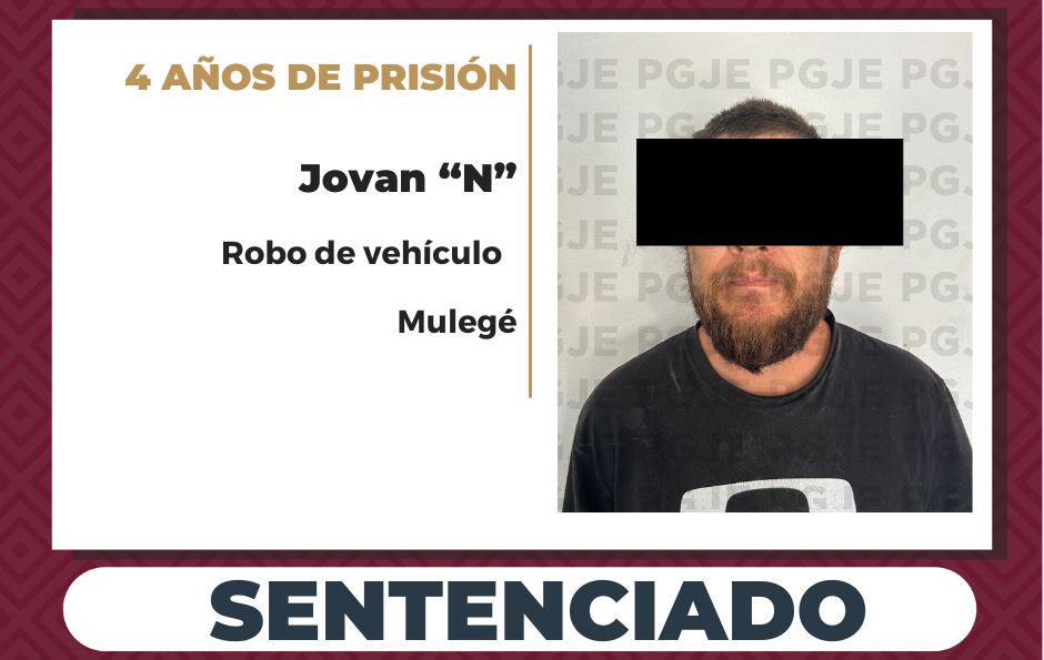 Sentenciado a 4 años de prisión por robo de vehículo en Guerrero Negro
