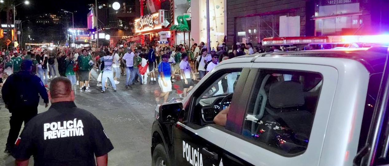 Reporta Ayuntamiento de Los Cabos saldo blanco tras operativo por el partido México-Inglaterra
