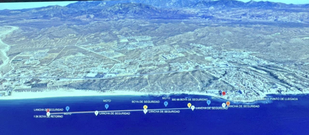 Coordina Ayuntamiento de Los Cabos operativo para garantizar seguridad en evento deportivo de aguas abiertas