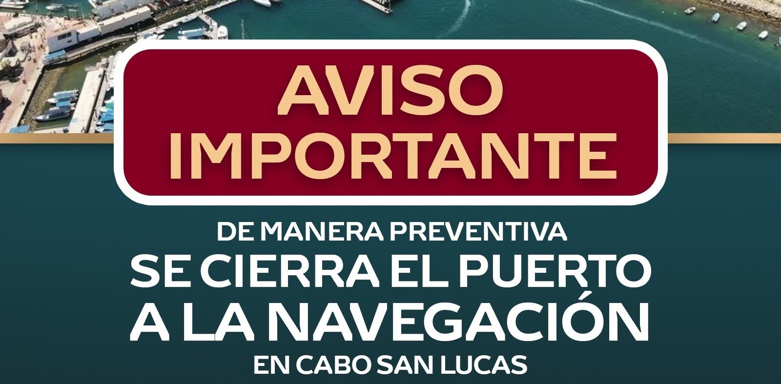 Por fuerte oleaje, cierran puerto de CSL a la navegación de embarcaciones menores