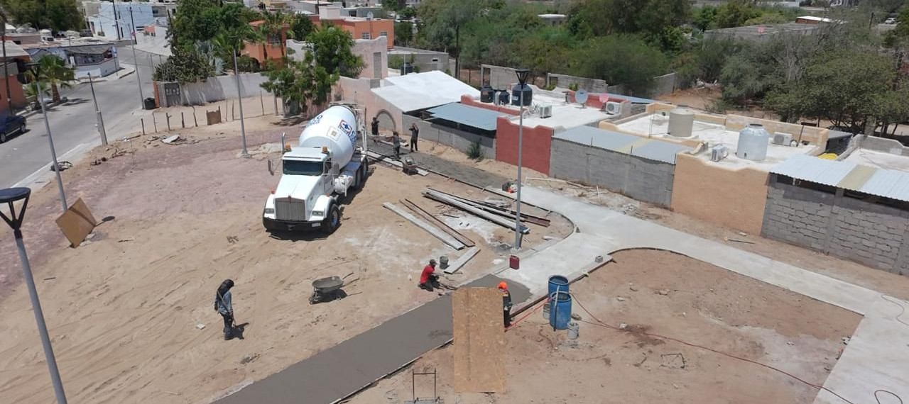 Registra avance del 35% en su construcción el parque La Biznaga, en La Paz