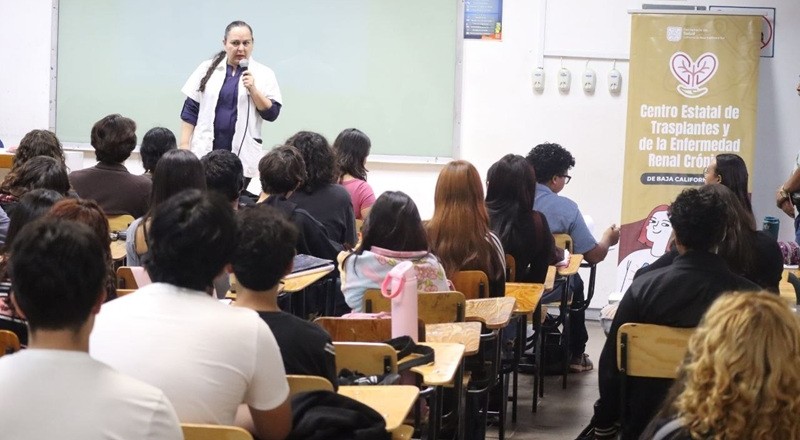 Acerca Salud información sobre donación de órganos a universitarios de BCS