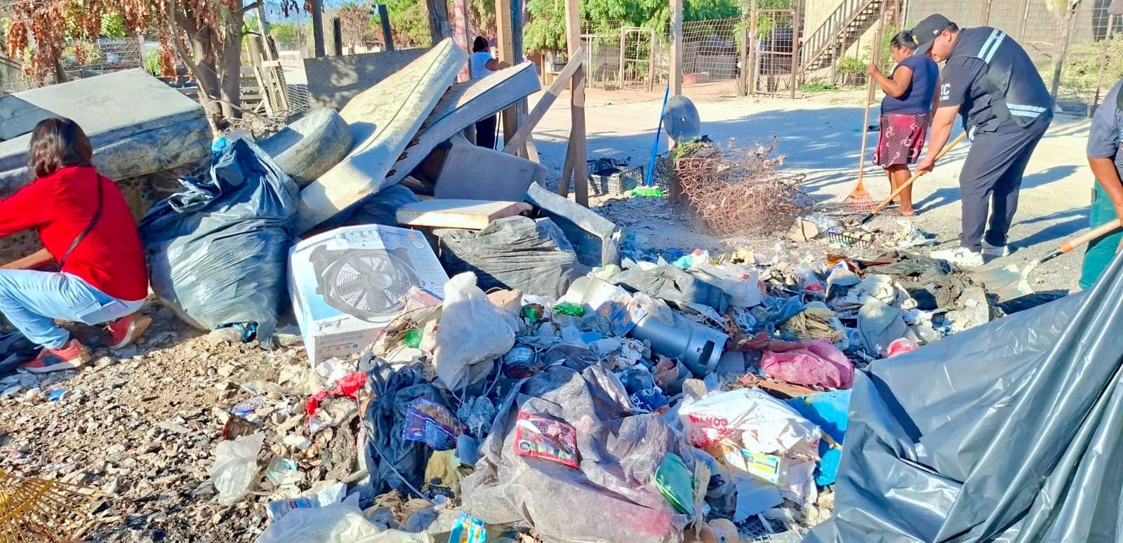 Erradican dos tiraderos clandestinos en la colonia Real Unidad de CSL