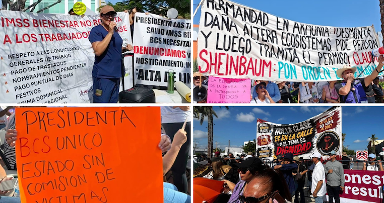 Domingo de visita presidencial y de protestas ciudadanas en La Paz
